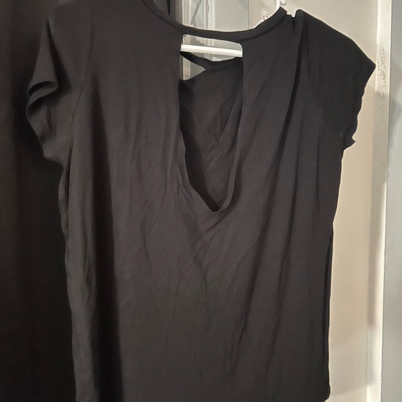 Black V-Neck T-Shirt - Picture 1 of 2
